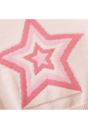 Style Core Aesthetics, New Style Trends Pentagram Jacquard Cropped Sweater