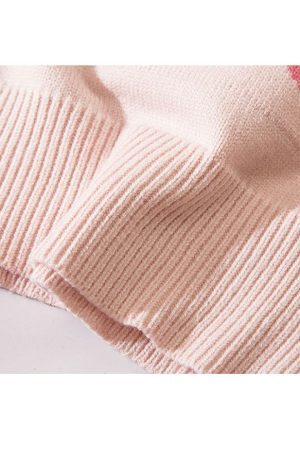 Style Core Aesthetics, New Style Trends Pentagram Jacquard Cropped Sweater