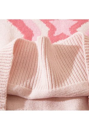 Style Core Aesthetics, New Style Trends Pentagram Jacquard Cropped Sweater