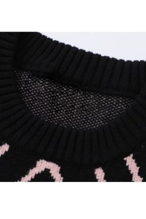 Style Core Aesthetics, New Style Trends Pentagram Pattern Jacquard Sweater