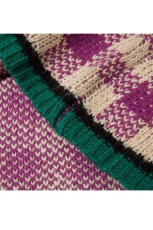 Style Core Aesthetics, New Style Trends Plaid Knit Cardigans