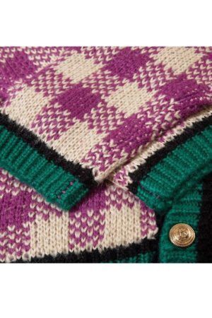 Style Core Aesthetics, New Style Trends Plaid Knit Cardigans