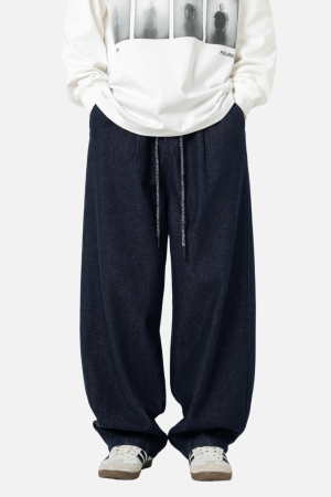 Style Core Aesthetics, New Style Trends Pleated Hem Jeans