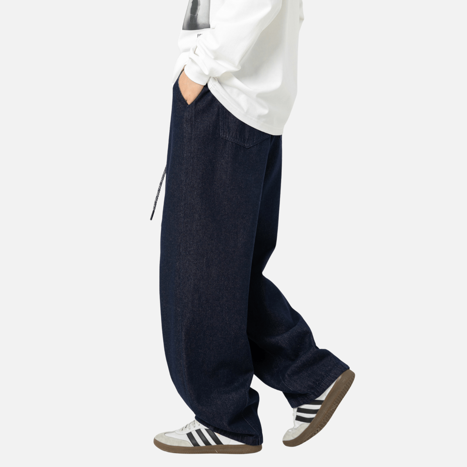 Style Core Aesthetics, New Style Trends Pleated Hem Jeans Style Core Aesthetics, New Style Trends Pleated Hem Jeans