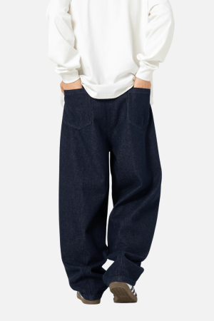 Style Core Aesthetics, New Style Trends Pleated Hem Jeans