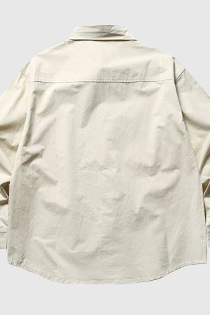 Style Core Aesthetics, New Style Trends Pocket Contrast Shirts