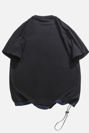 Style Core Aesthetics, New Style Trends Pocket Drawstring Cotton Shirt