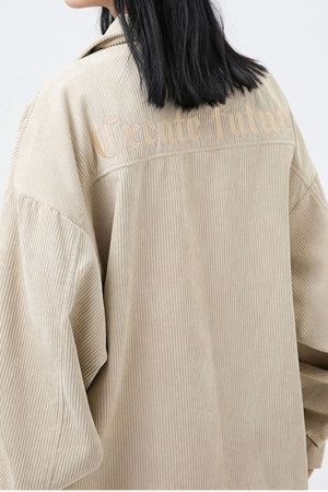 Style Core Aesthetics, New Style Trends Pocket Patch Corduroy Jacket