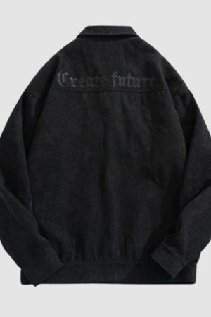 Style Core Aesthetics, New Style Trends Pocket Patch Corduroy Jacket