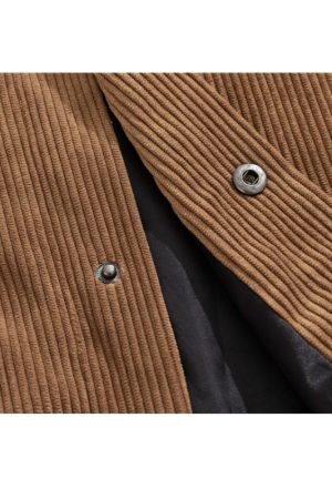 Style Core Aesthetics, New Style Trends Pocket Patch Corduroy Jacket