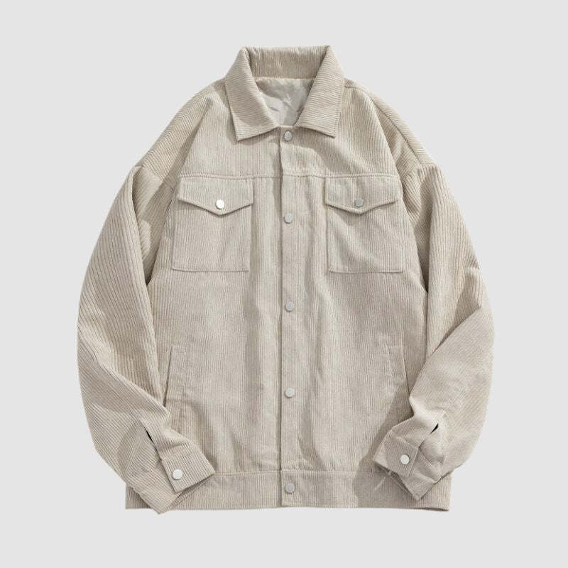 Style Core Aesthetics, New Style Trends Pocket Patch Corduroy Jacket