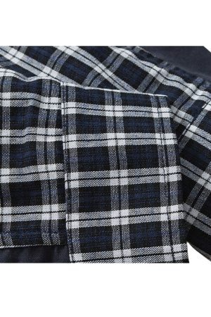 Style Core Aesthetics, New Style Trends Pocket Patch Plaid Shirts