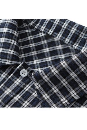 Style Core Aesthetics, New Style Trends Pocket Patch Plaid Shirts