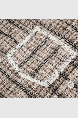 Style Core Aesthetics, New Style Trends Pocket Patch Stripe Shirts