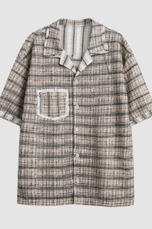 Style Core Aesthetics, New Style Trends Pocket Patch Stripe Shirts