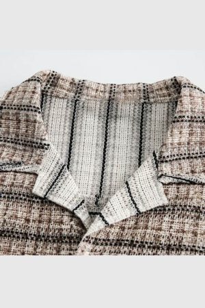 Style Core Aesthetics, New Style Trends Pocket Patch Stripe Shirts