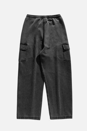 Style Core Aesthetics, New Style Trends Pocket Patchwork Denim Pants