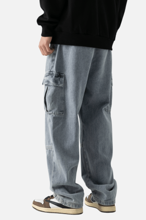 Style Core Aesthetics, New Style Trends Pocket Patchwork Denim Pants