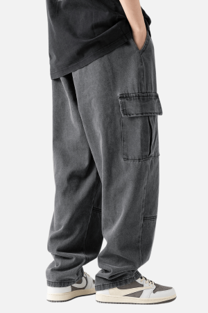 Style Core Aesthetics, New Style Trends Pocket Patchwork Denim Pants