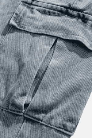 Style Core Aesthetics, New Style Trends Pocket Patchwork Design Cargo Jeans