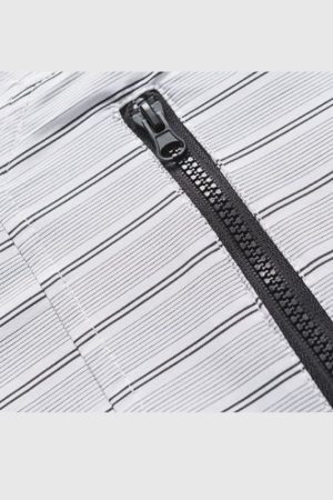 Style Core Aesthetics, New Style Trends Pocket Patchwork Striped Shirt