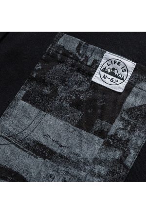 Style Core Aesthetics, New Style Trends Print Patchwork Shirts