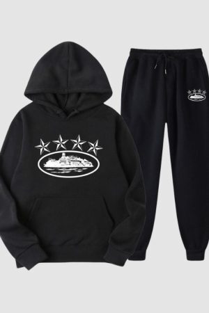 Style Core Aesthetics, New Style Trends Printed Sweatshirt Sets