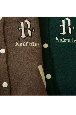 Style Core Aesthetics, New Style Trends PU Sleeve Patchwork Cropped Varsity Jacket