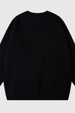 Style Core Aesthetics, New Style Trends Puppy Pattern Embroidered Pullover