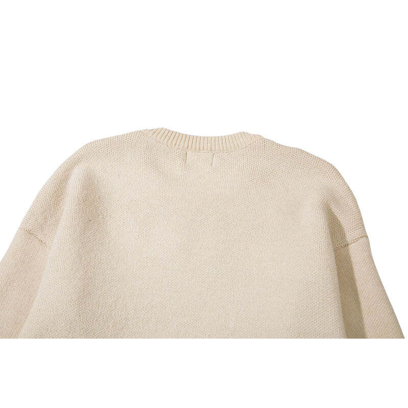 Style Core Aesthetics, New Style Trends Puppy Pattern Embroidered Pullover Style Core Aesthetics, New Style Trends Puppy Pattern Embroidered Pullover