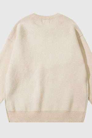 Style Core Aesthetics, New Style Trends Puppy Pattern Embroidered Pullover