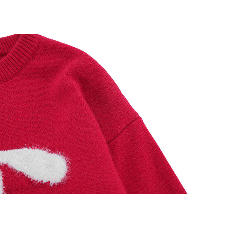 Style Core Aesthetics, New Style Trends Rabbit Pattern Embroidered Pullover Style Core Aesthetics, New Style Trends Rabbit Pattern Embroidered Pullover