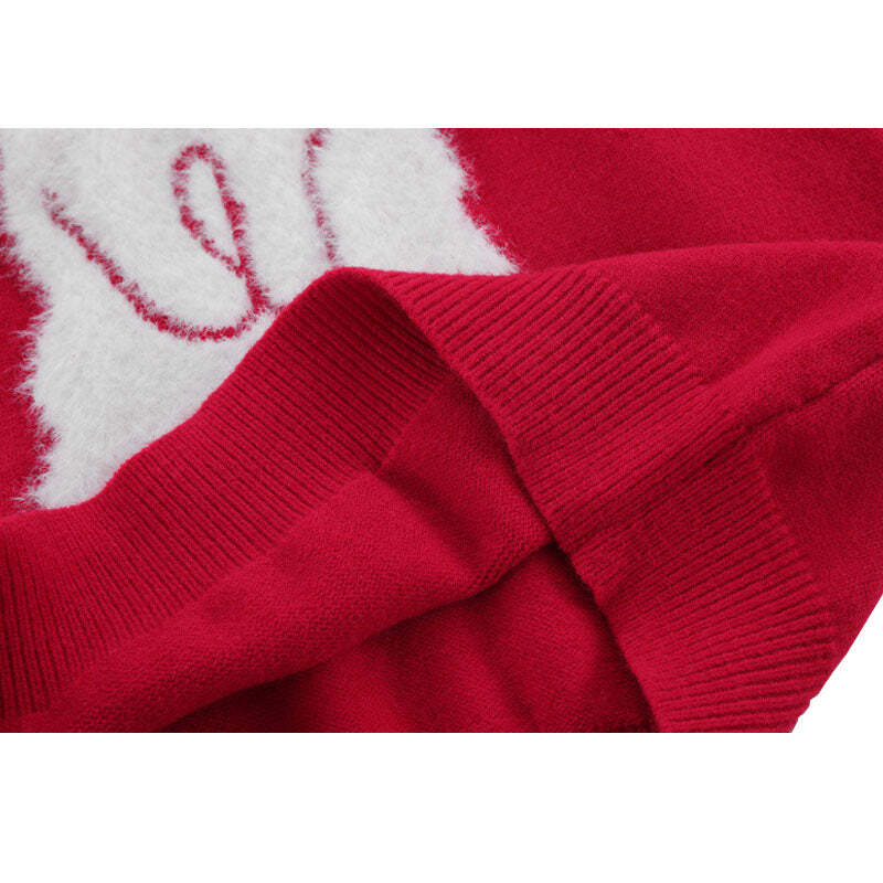 Style Core Aesthetics, New Style Trends Rabbit Pattern Embroidered Pullover Style Core Aesthetics, New Style Trends Rabbit Pattern Embroidered Pullover