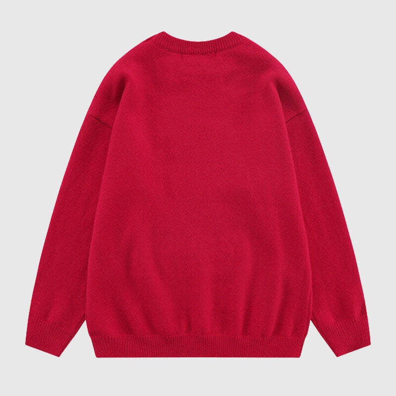 Style Core Aesthetics, New Style Trends Rabbit Pattern Embroidered Pullover Style Core Aesthetics, New Style Trends Rabbit Pattern Embroidered Pullover