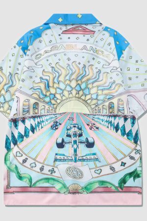 Style Core Aesthetics, New Style Trends Racing Digital Print Shirt+Shorts