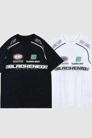 Style Core Aesthetics, New Style Trends Racing Element Printed Tee