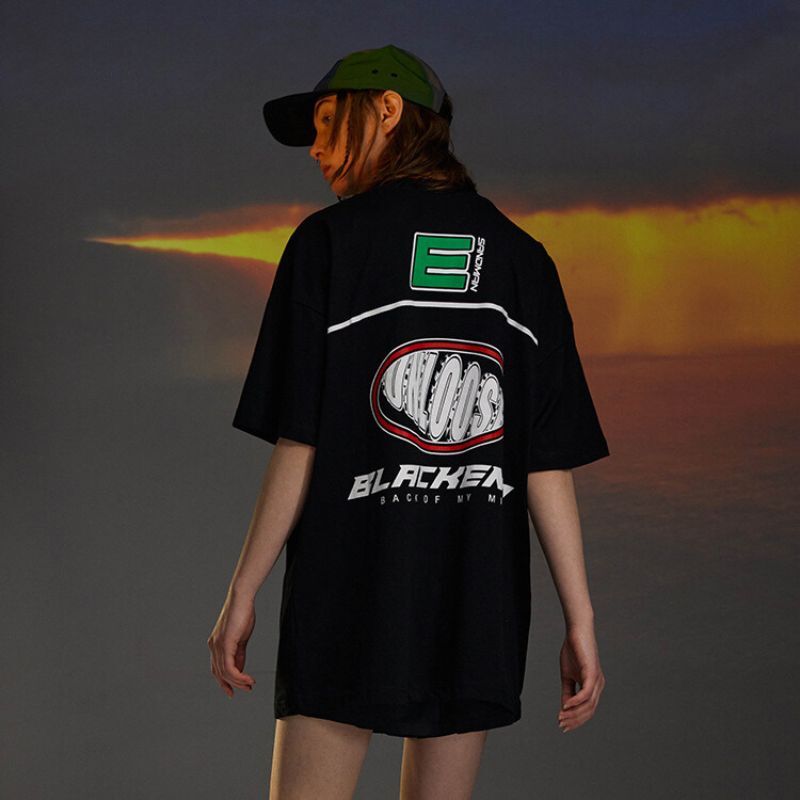 Style Core Aesthetics, New Style Trends Racing Element Printed Tee Style Core Aesthetics, New Style Trends Racing Element Printed Tee