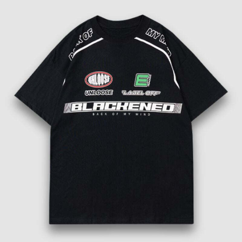 Style Core Aesthetics, New Style Trends Racing Element Printed Tee