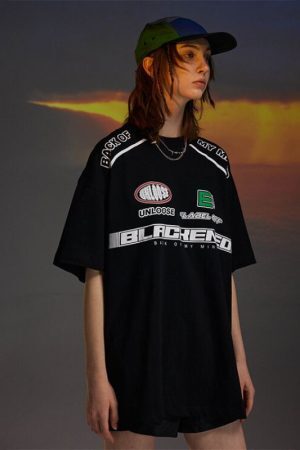 Style Core Aesthetics, New Style Trends Racing Element Printed Tee