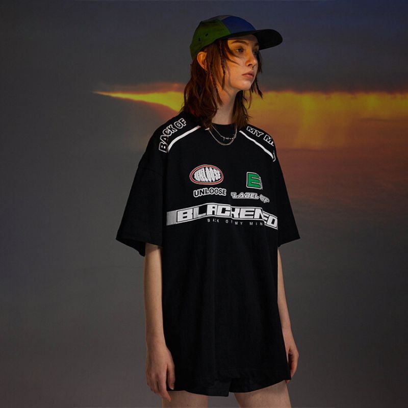 Style Core Aesthetics, New Style Trends Racing Element Printed Tee Style Core Aesthetics, New Style Trends Racing Element Printed Tee