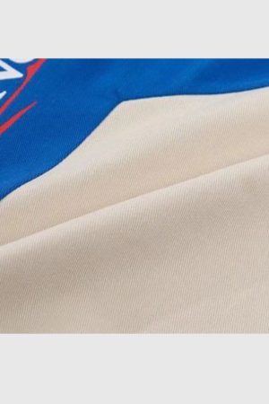 Style Core Aesthetics, New Style Trends Racing Patchwork Shirt