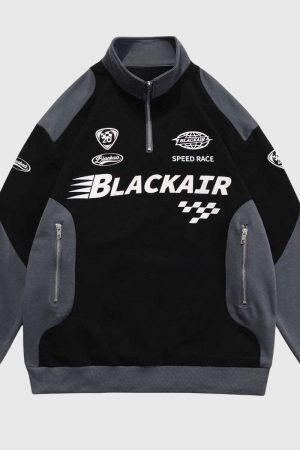 Style Core Aesthetics, New Style Trends Racing Style Sweatshirt
