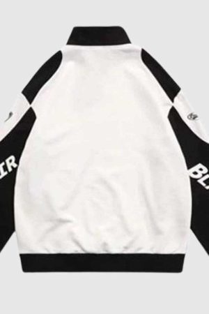 Style Core Aesthetics, New Style Trends Racing Style Zip Sweatshirt