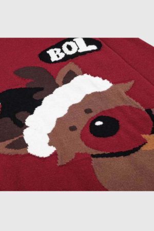 Style Core Aesthetics, New Style Trends Reindeer Knit Christmas Sweater