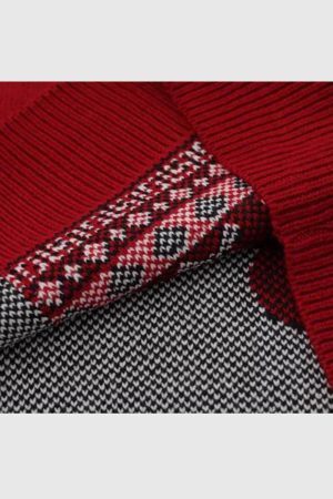 Style Core Aesthetics, New Style Trends Reindeer Patchwork Christmas Sweater