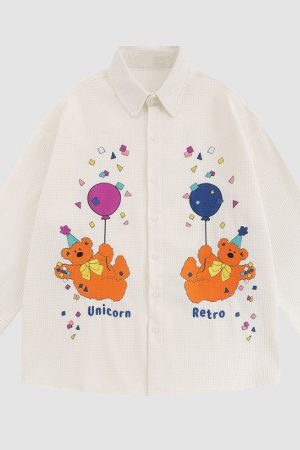 Style Core Aesthetics, New Style Trends Retoro Bear Shirts