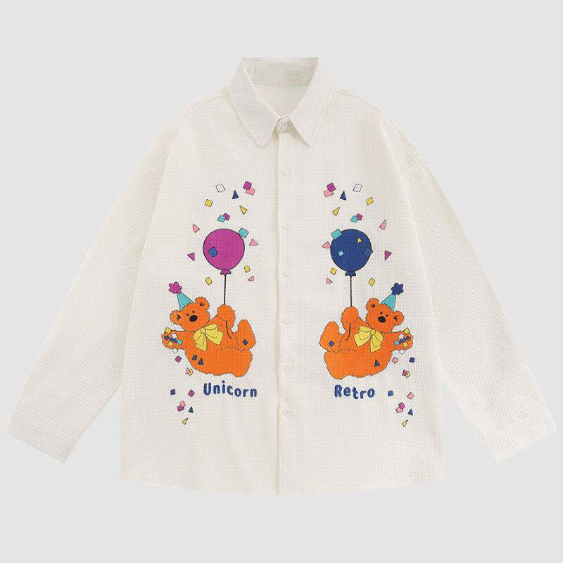 Style Core Aesthetics, New Style Trends Retoro Bear Shirts