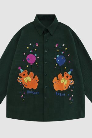 Style Core Aesthetics, New Style Trends Retoro Bear Shirts