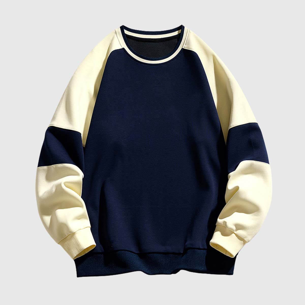 Style Core Aesthetics, New Style Trends Retro Colorblock Raglan Sweatshirt