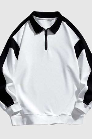 Style Core Aesthetics, New Style Trends Retro Colorblock Sweatshirt